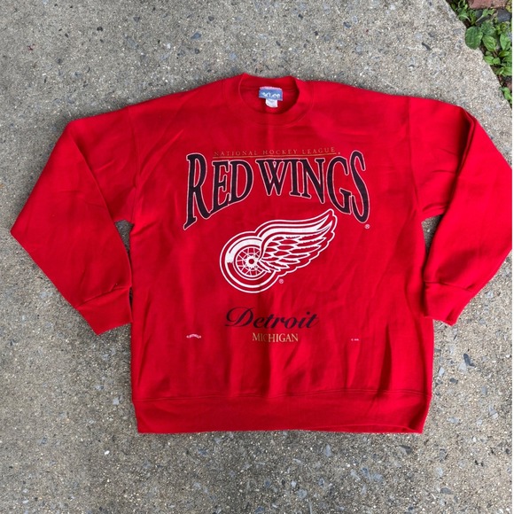 Lee Sport Other - Vintage Lee Sport Detroit Red Wings Sweatshirt Mens Large Red Made in USA NHL
